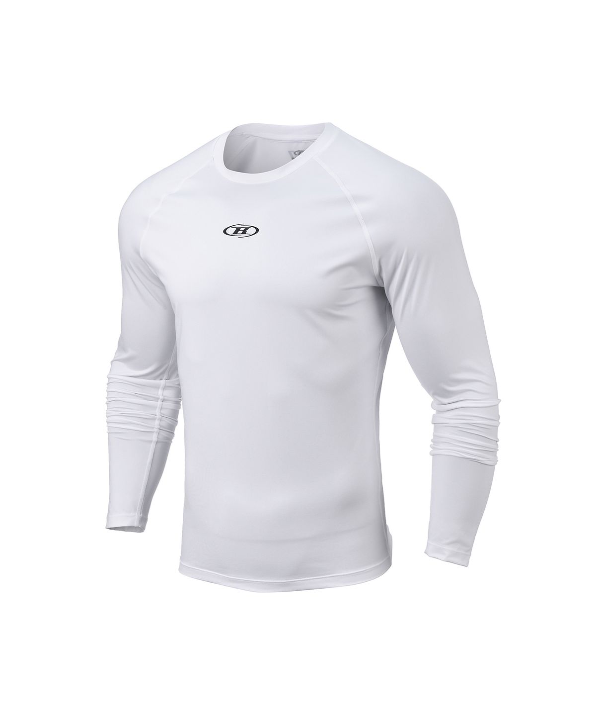본투윈(BORN TO WIN) SYMBOL B COMPRESSION LONG SLEEVE [WHITE]