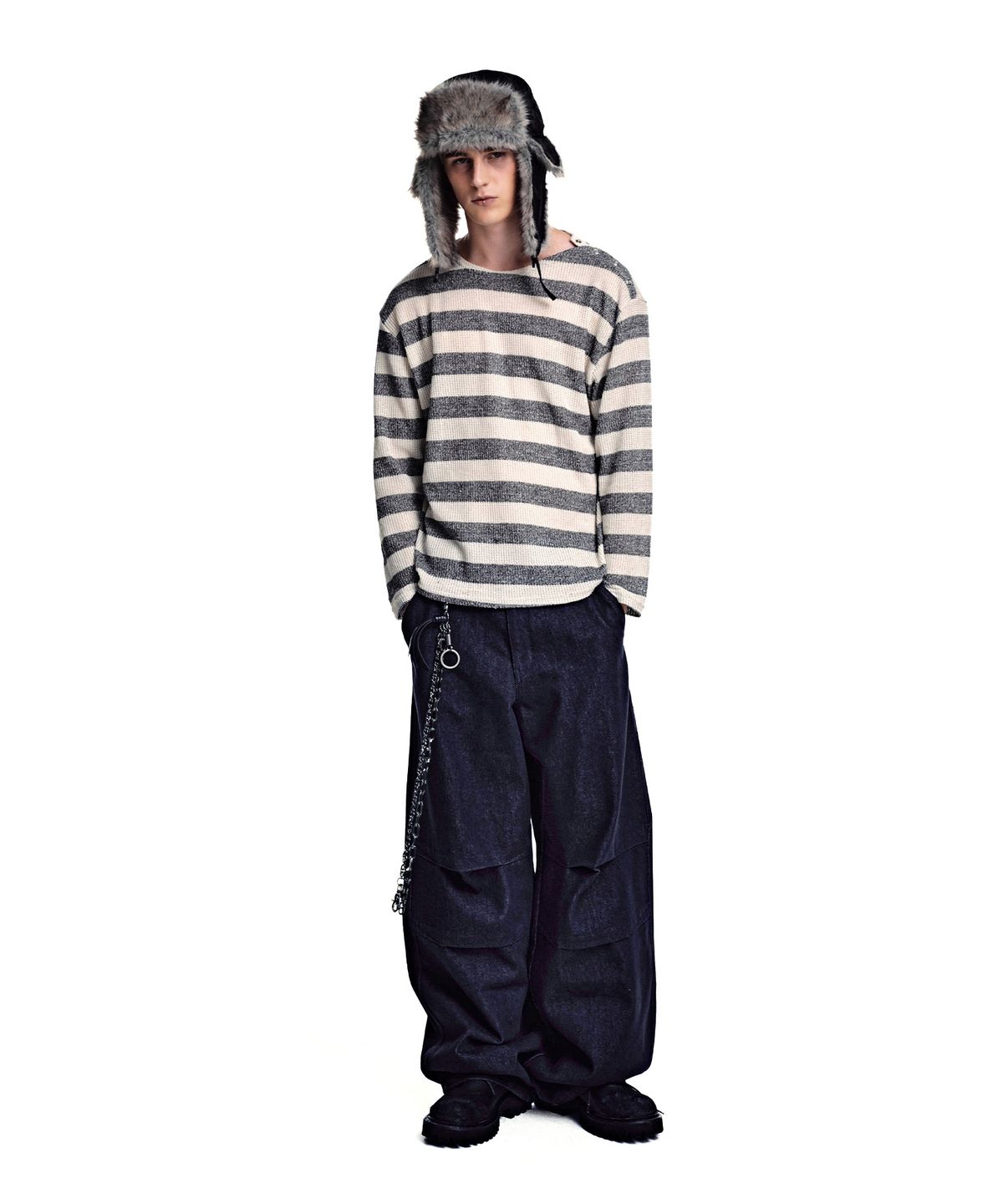 세컨모놀로그(SECONDMONO) Cotton Bolt Work Pants [INDIGO]_SEPT081INDIGO