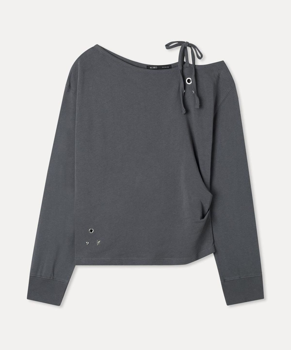 미쏘(MIXXO) 아일렛 원숄더 티셔츠_MIWLWGT34A