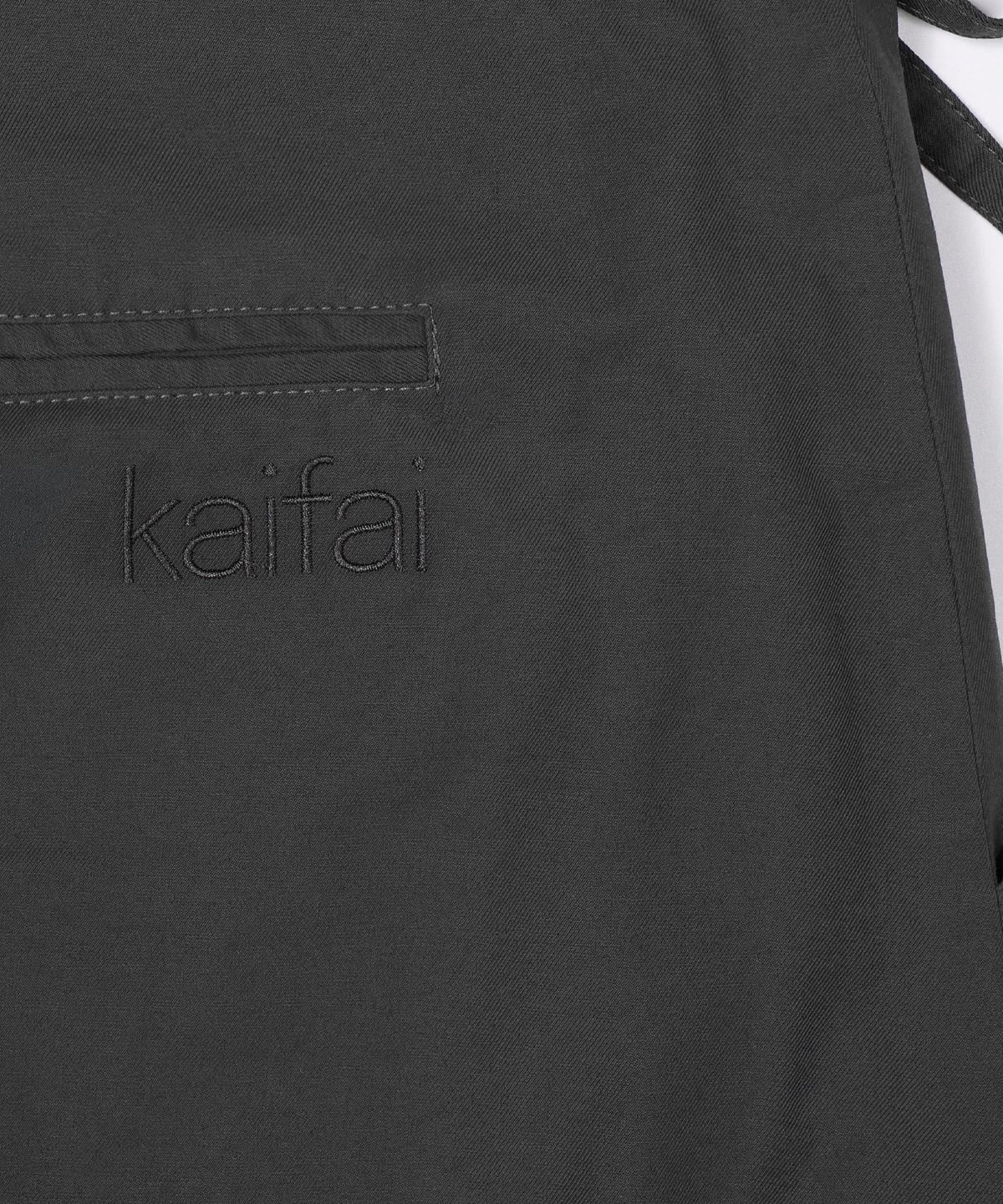 카이파이(KAIFAI) 러치드 미디 스커트 (차콜) K26ZC750