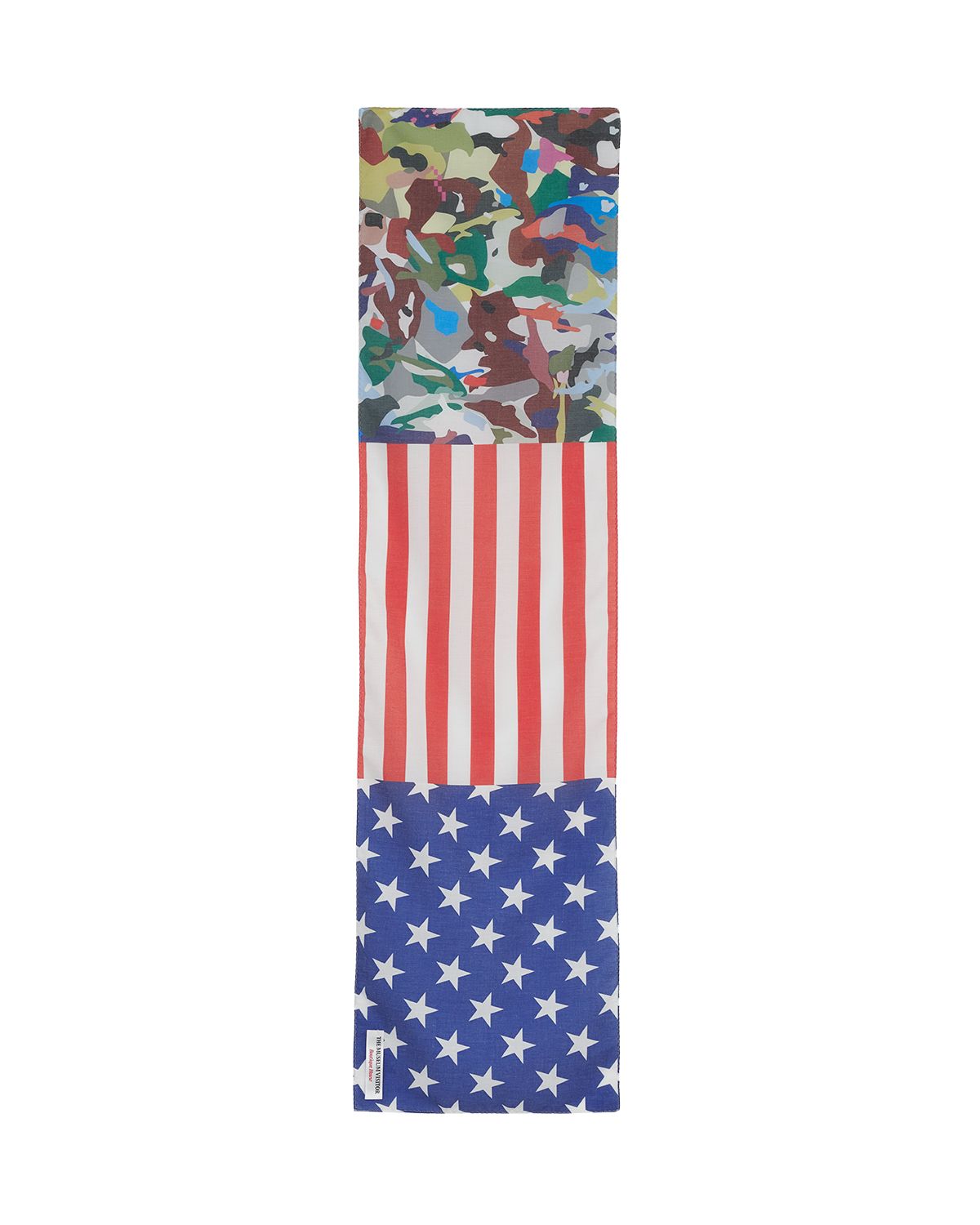 더뮤지엄비지터(THEMUSEUMVISITOR) MILITARY MIXED PATTERN SCARF (MULTI)