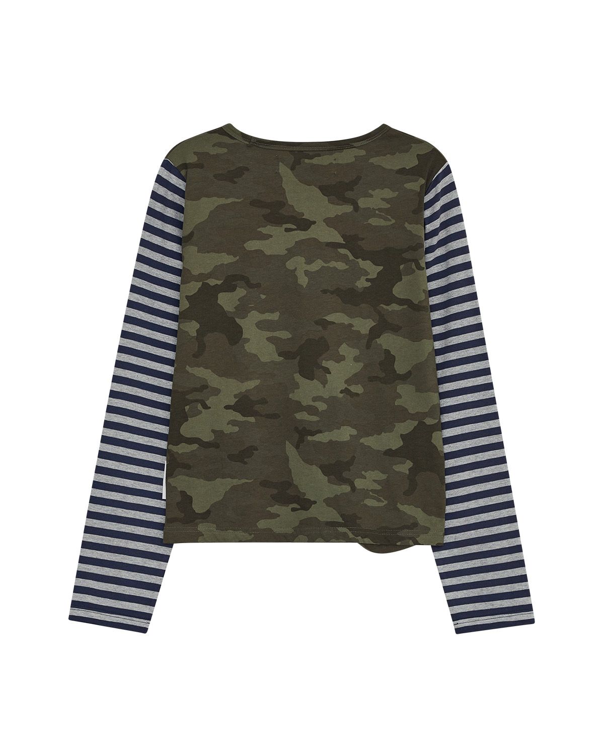 더뮤지엄비지터(THEMUSEUMVISITOR) W CAMO POCKET LONG SLEEVE (GREEN CAMO)