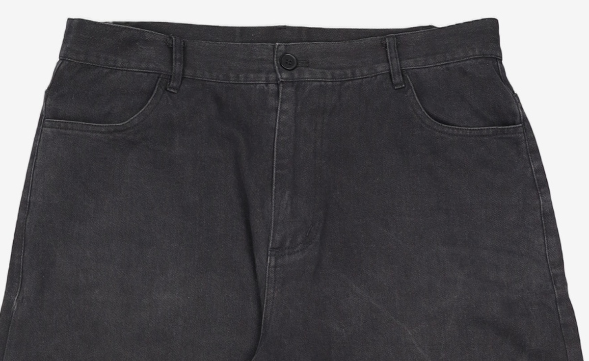 노매뉴얼(NOMANUAL) SYMBOL WIDE PANTS - BLACK L