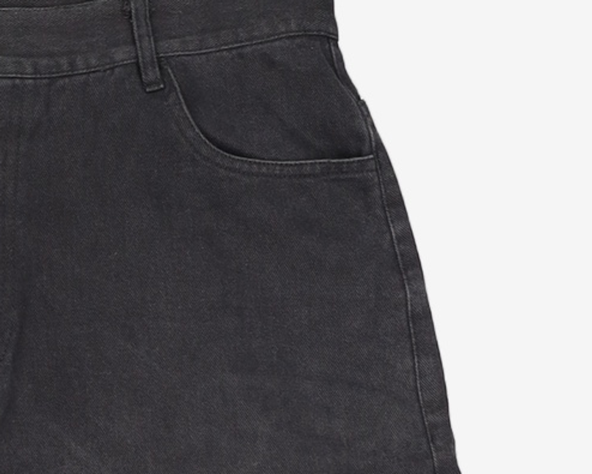노매뉴얼(NOMANUAL) SYMBOL WIDE PANTS - BLACK L