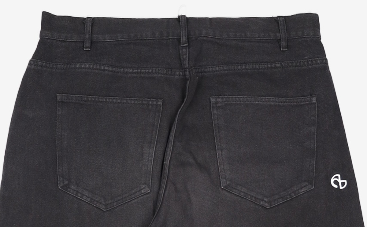 노매뉴얼(NOMANUAL) SYMBOL WIDE PANTS - BLACK L