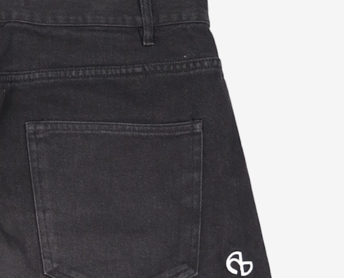 노매뉴얼(NOMANUAL) SYMBOL WIDE PANTS - BLACK L