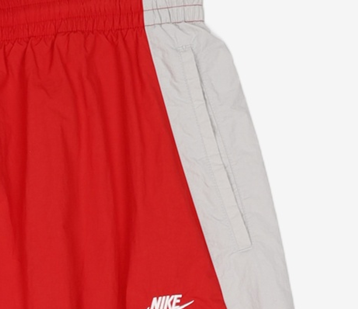 나이키(NIKE) 클럽 오버사이즈 우븐 트랙 팬츠 M - 유니버시티 레드:라이트 스모크 그레이:블랙:화이트 / HQ6115-657 L