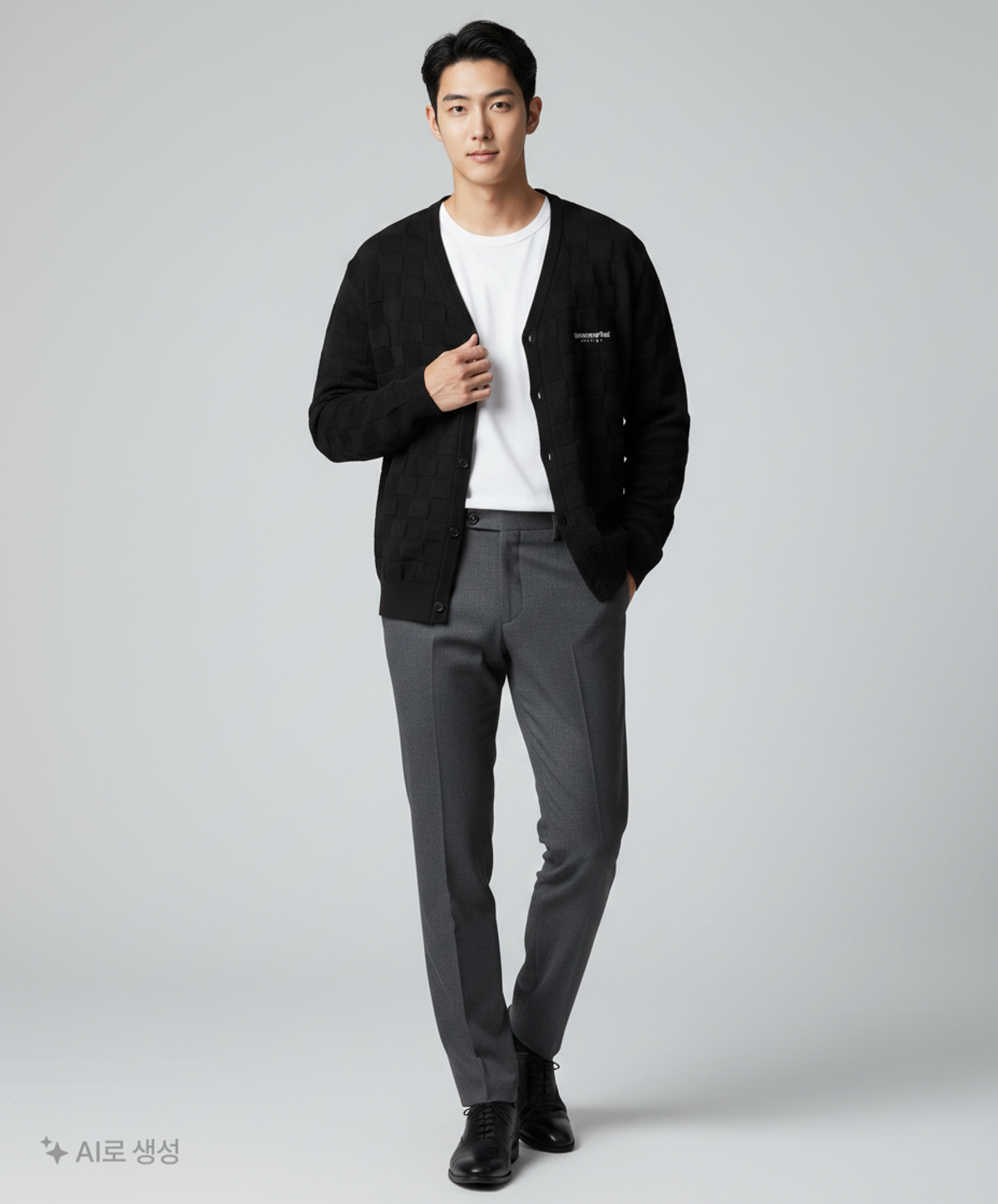 디스이즈네버댓(THISISNEVERTHAT) Reverse Block Cardigan Black S