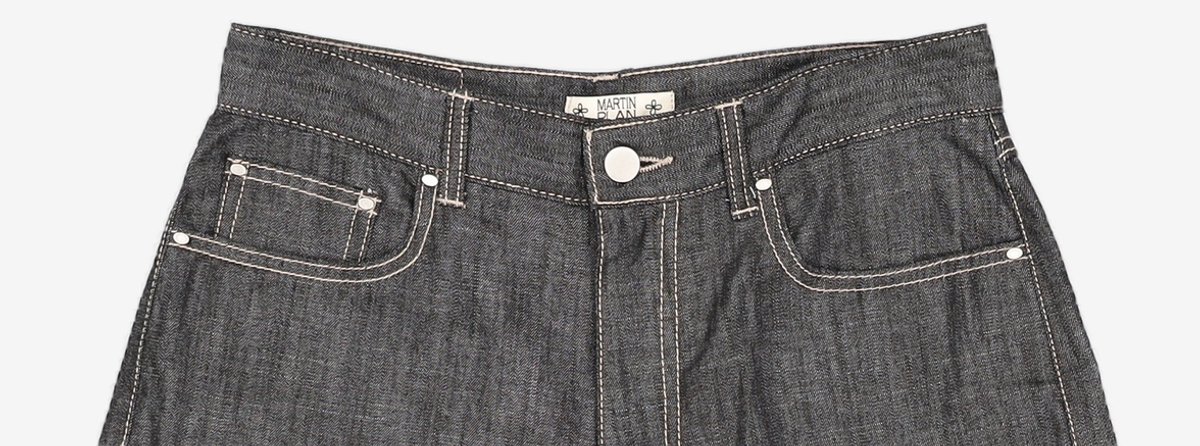 마틴플랜(MARTIN PLAN) Martin Half Denim - BLACK M