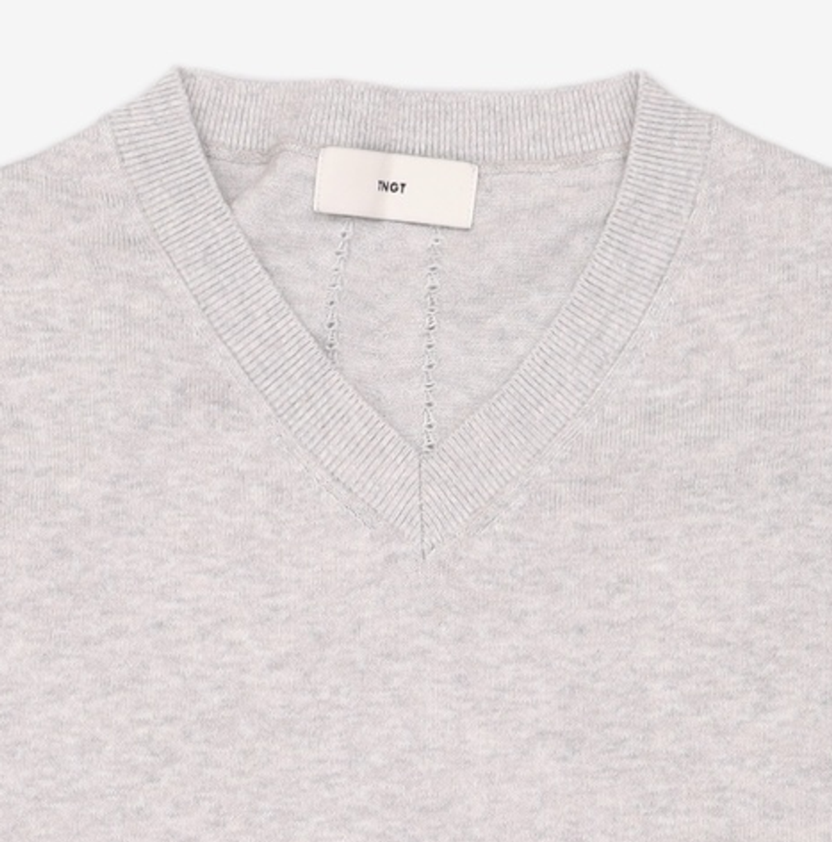 티엔지티(TNGT) V-Neck Knit (Melange Grey) TNSW6E207G2 100