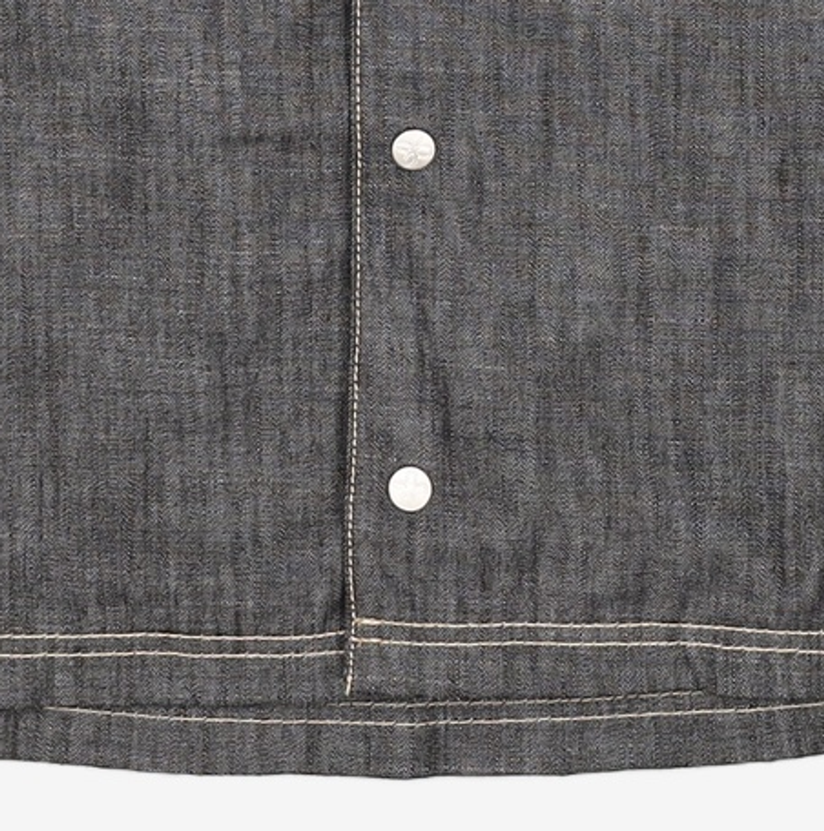마틴플랜(MARTIN PLAN) Martin Half Denim Shirts - BLACK M