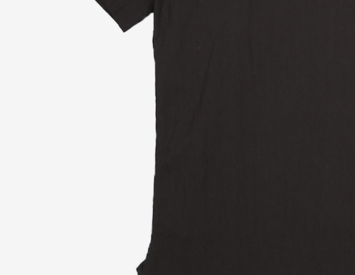커스텀멜로우(CUSTOMELLOW) Black Oversized Pleasant Half Shirt CWSAM26311BKX XL