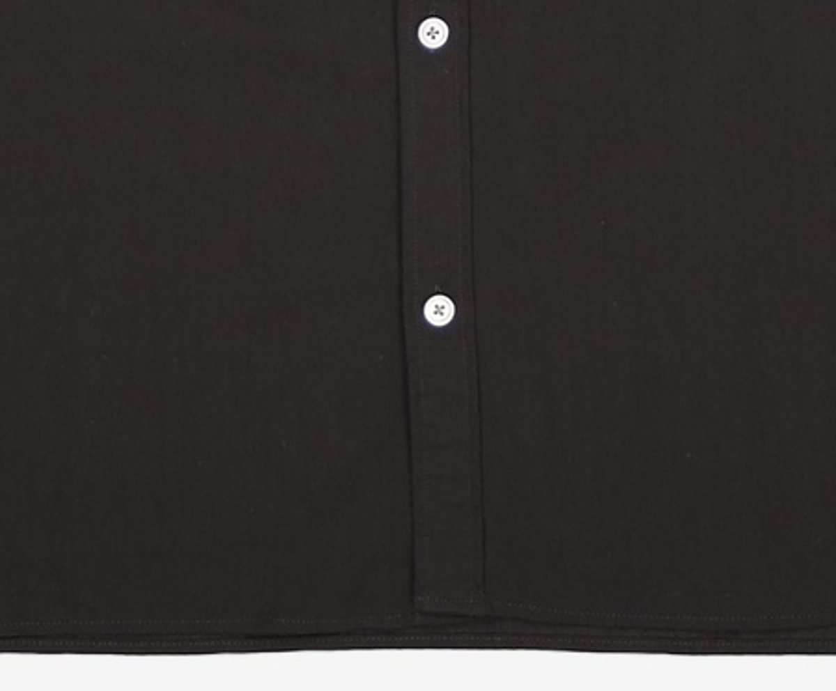 커스텀멜로우(CUSTOMELLOW) Black Oversized Pleasant Half Shirt CWSAM26311BKX XL