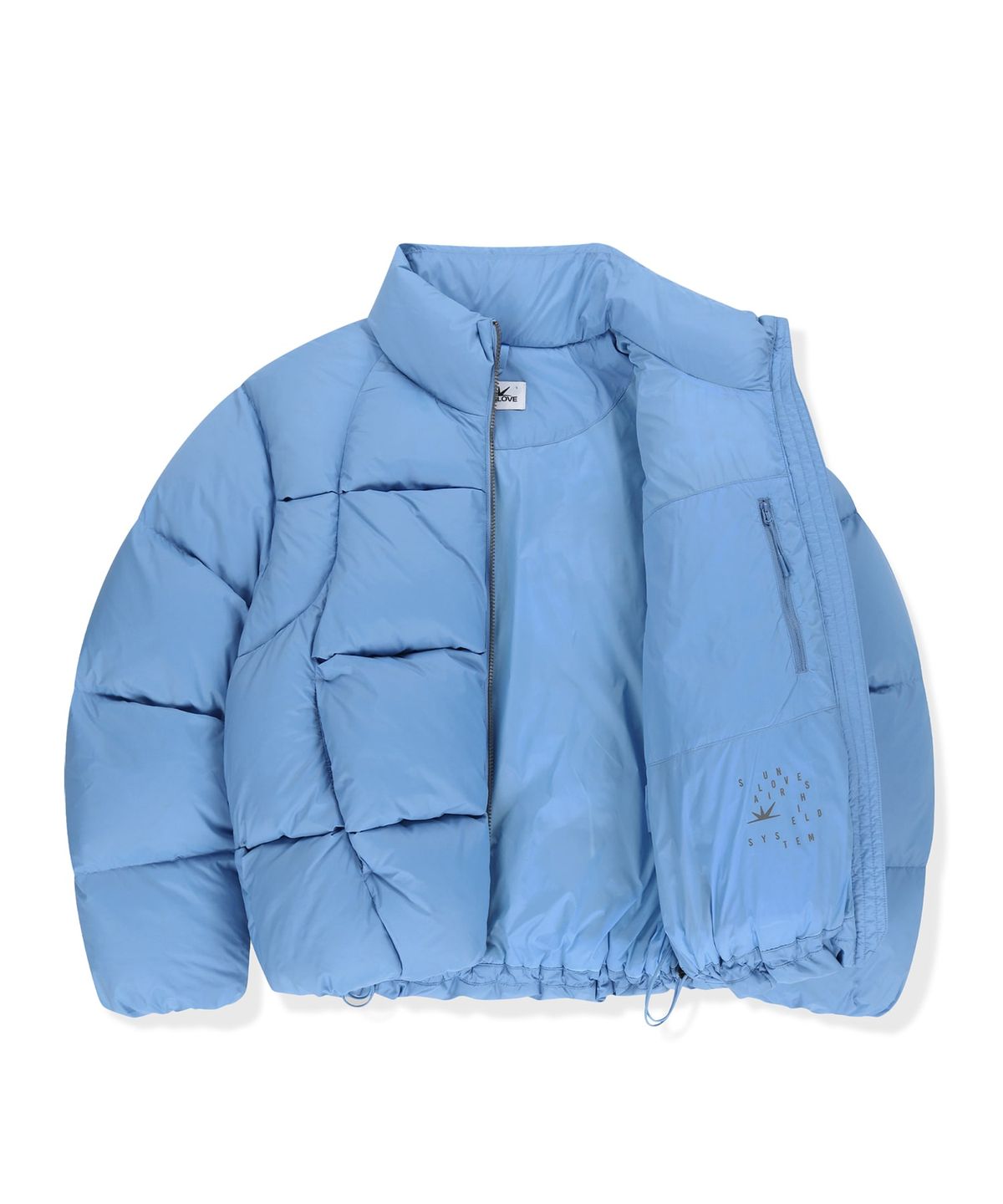 썬러브투어(SUNLOVETOUR) Toray Slice Down Jacket Light Blue