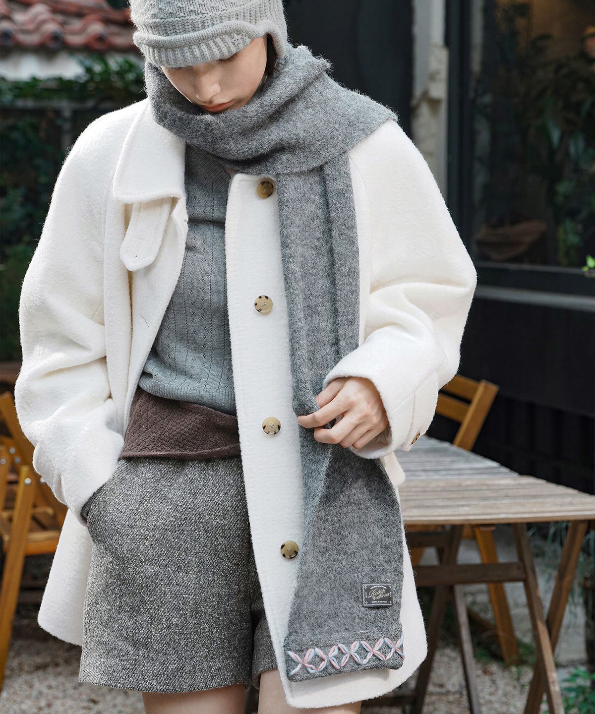 락피쉬웨더웨어(ROCKFISH WEATHERWEAR) HAND STITCH SCARF - 4 colors
