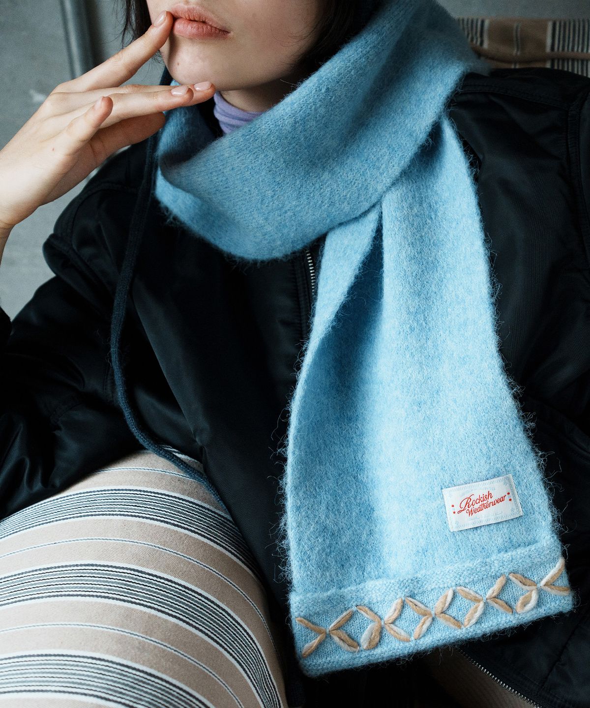 락피쉬웨더웨어(ROCKFISH WEATHERWEAR) HAND STITCH SCARF - 4 colors