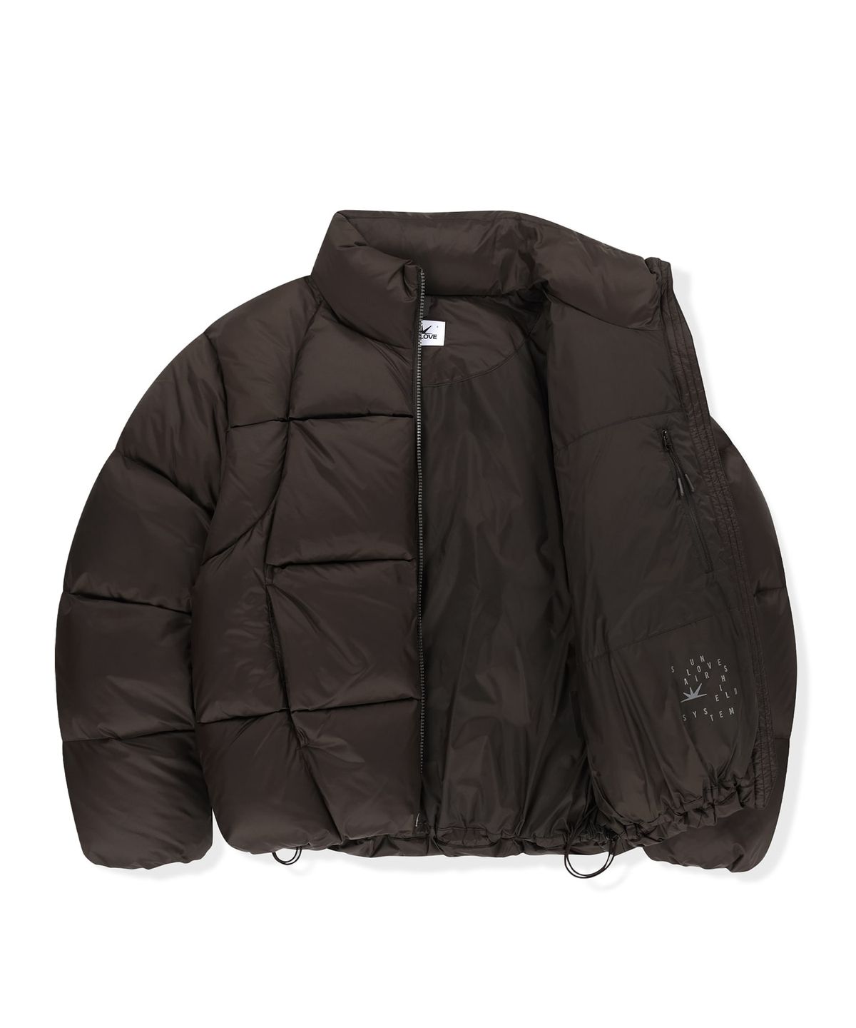 썬러브투어(SUNLOVETOUR) Toray Slice Down Jacket Brown