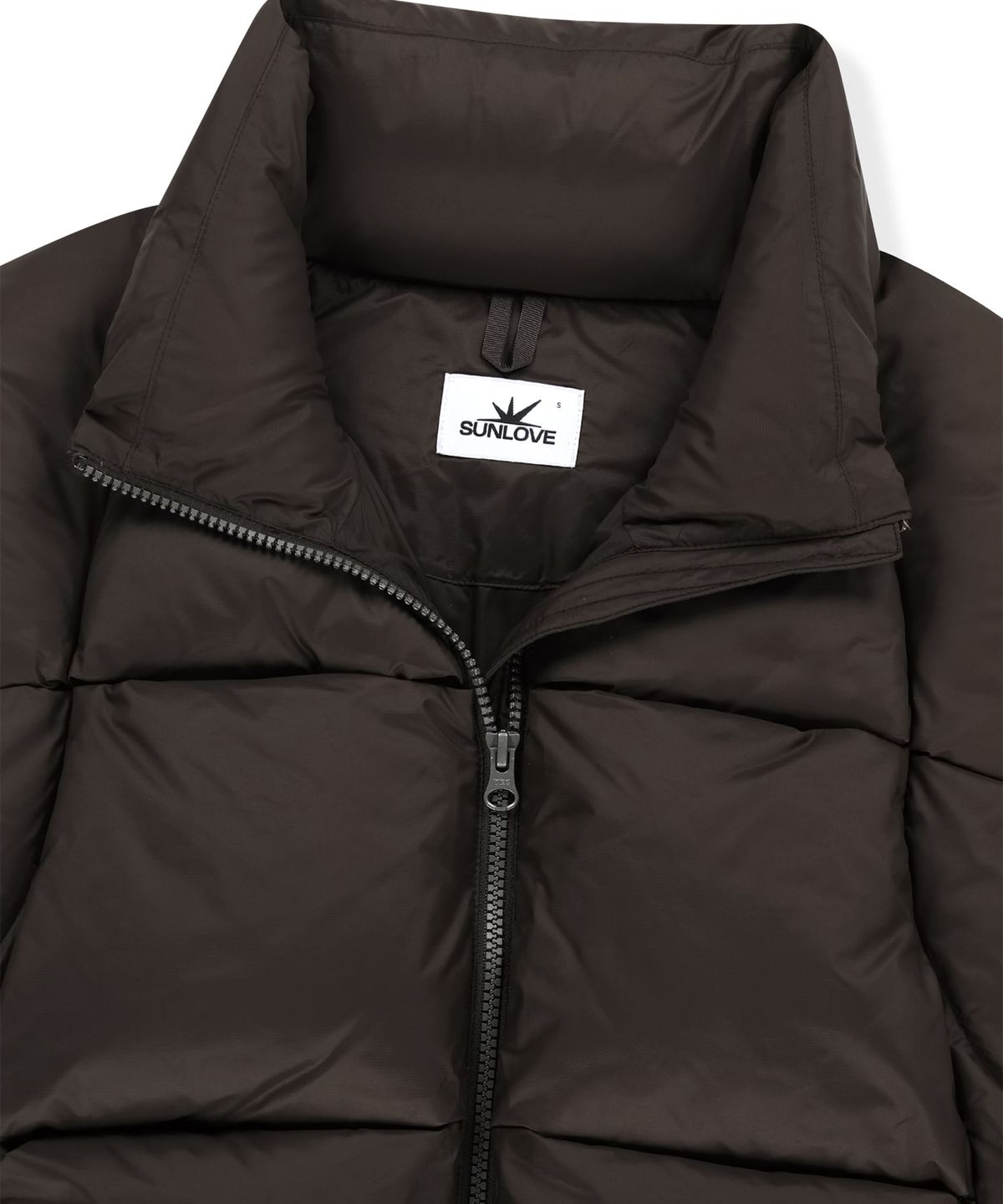 썬러브투어(SUNLOVETOUR) Toray Slice Down Jacket Brown