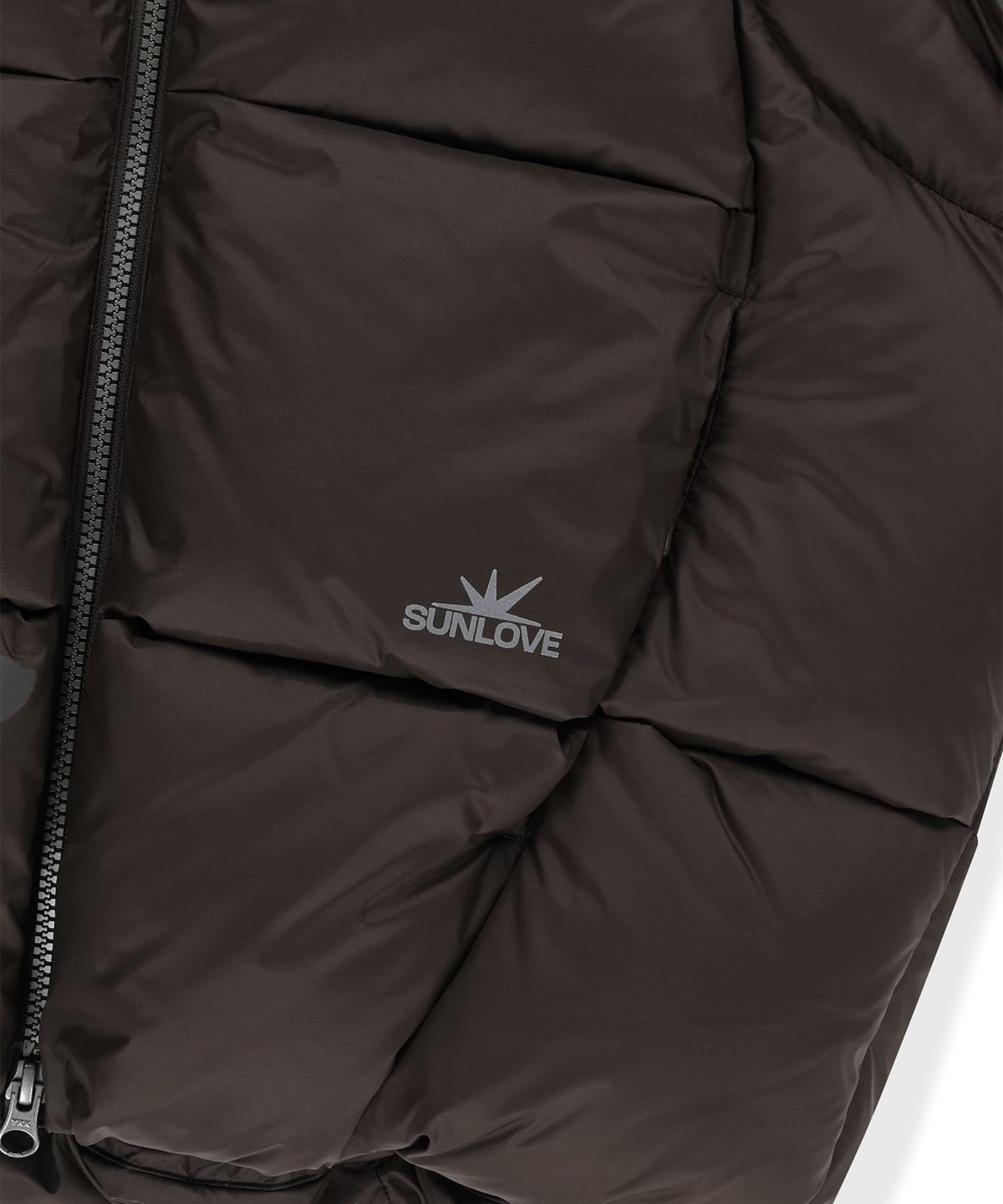 썬러브투어(SUNLOVETOUR) Toray Slice Down Jacket Brown