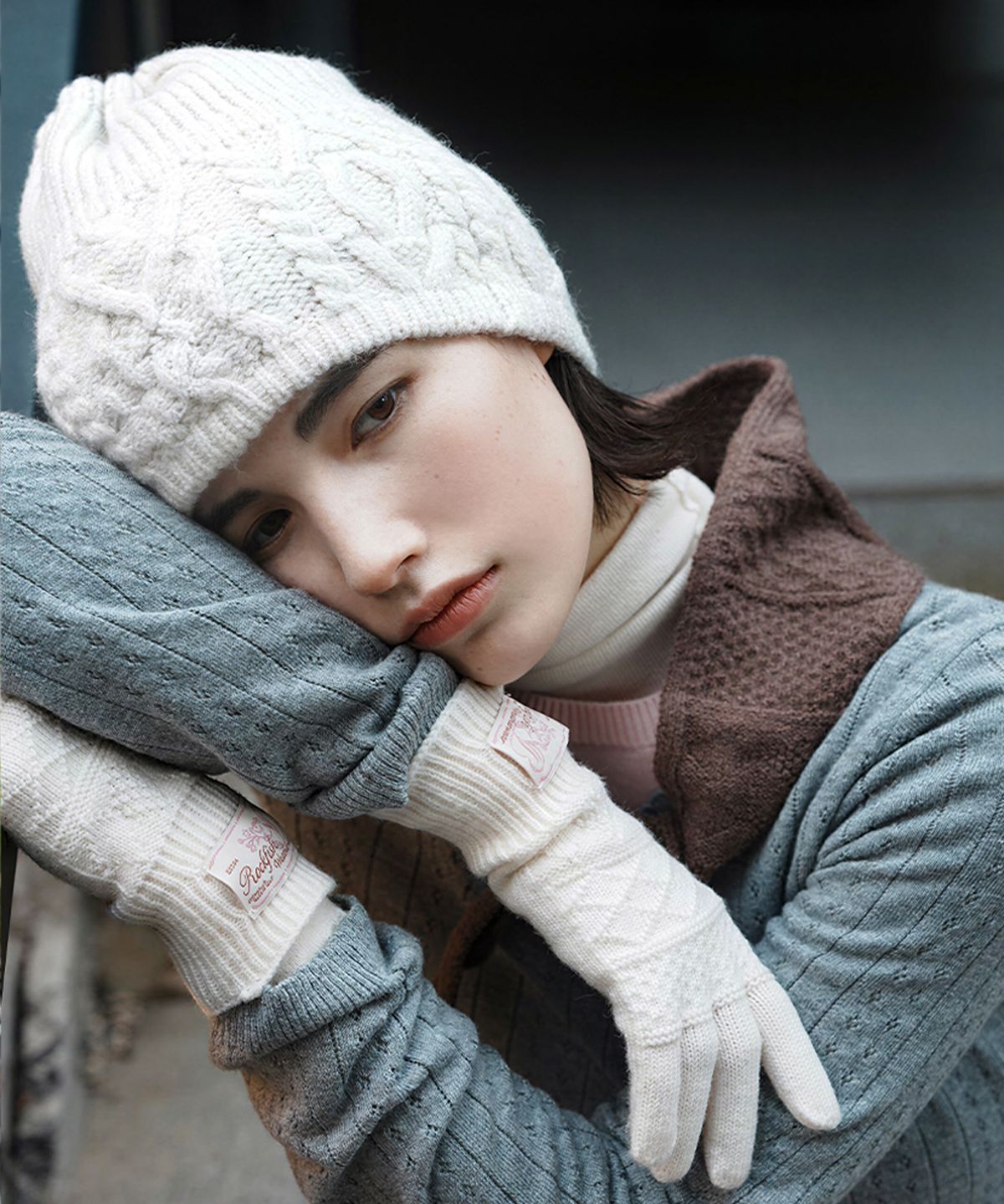 락피쉬웨더웨어(ROCKFISH WEATHERWEAR) HEART CABLE BEANIE - 4 colors