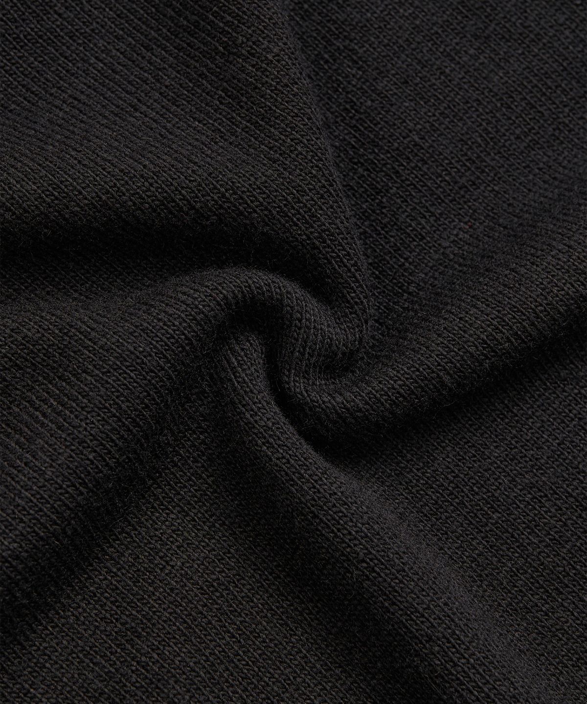엑스컨테이너(EXCONTAINER) 롤링 크롭 니트 (BLACK)