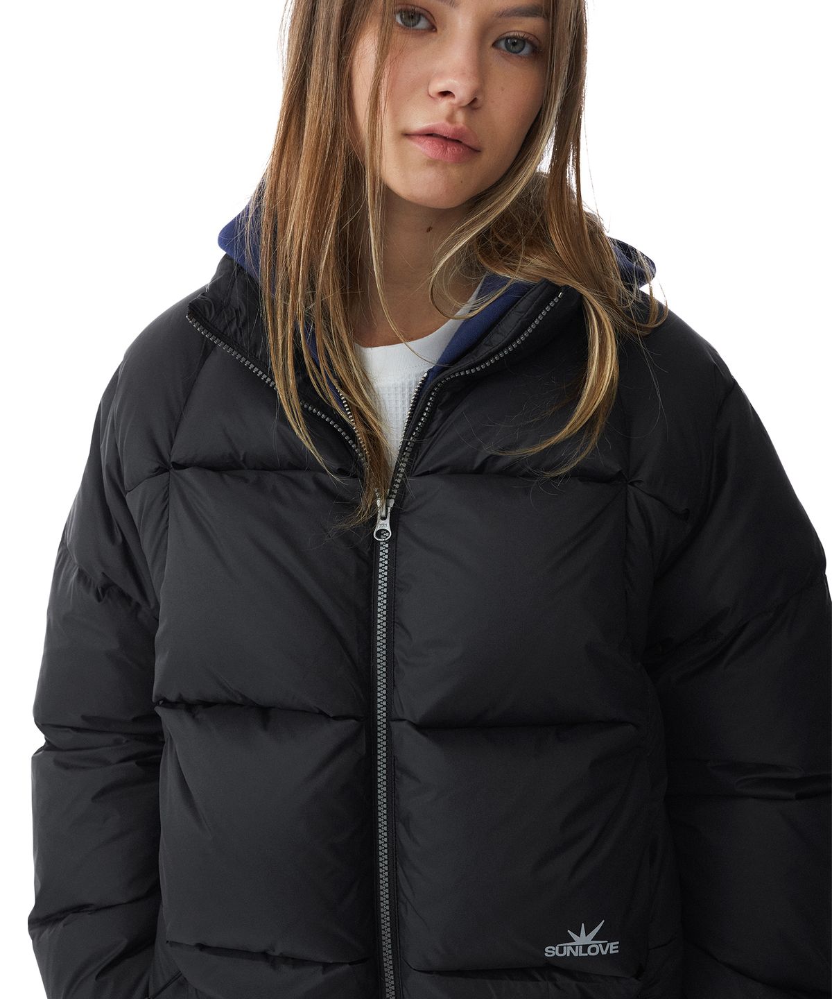 썬러브투어(SUNLOVETOUR) Toray Slice Down Jacket Black
