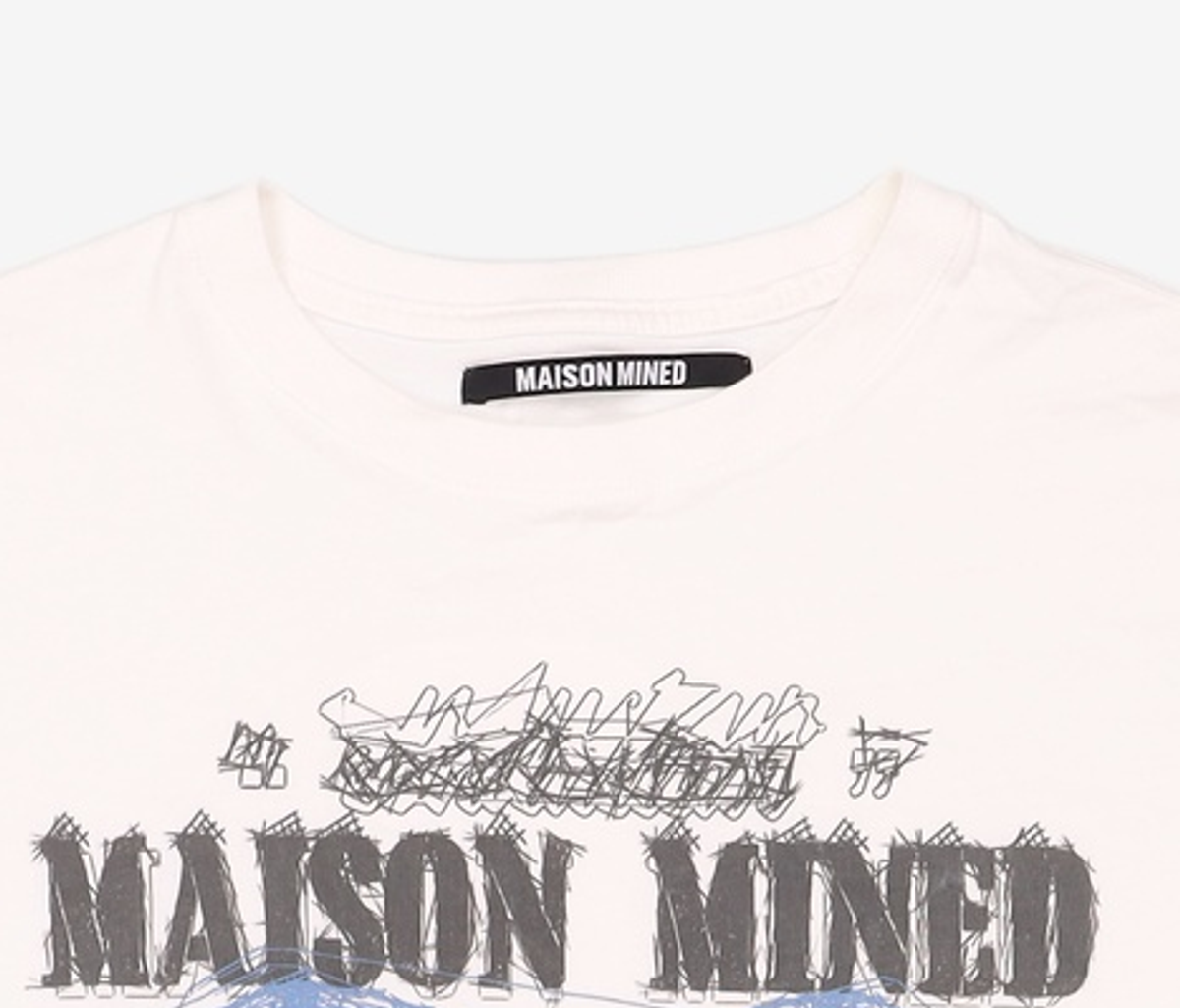 메종미네드(MAISON MINED) DOODLE HEART LONG SLEEVE WHITE S
