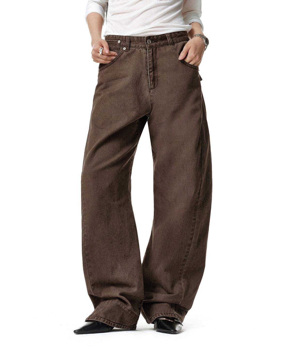 데케트 우먼(DECET WOMEN) Engineered Pants DCWPT033BROWN