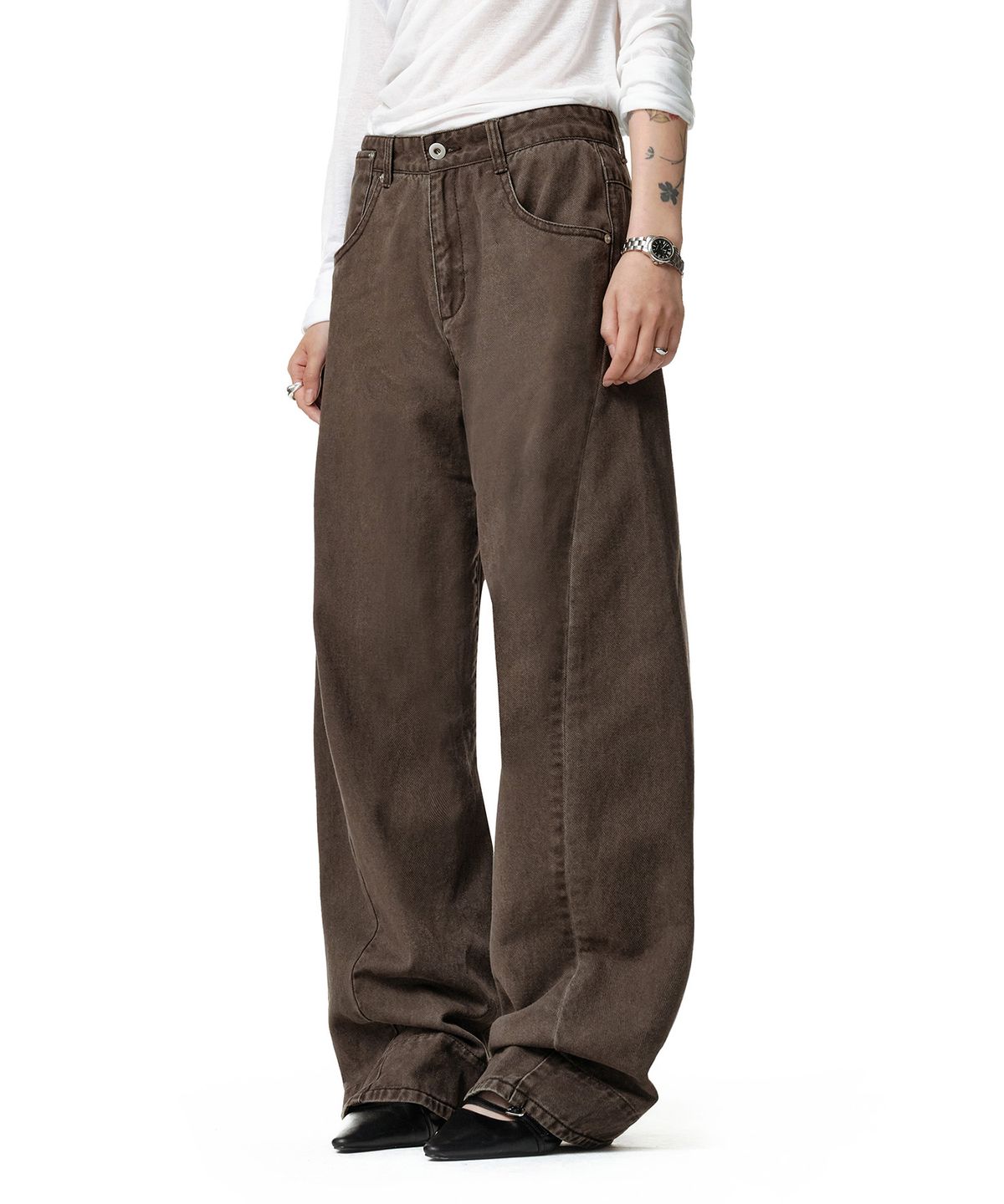 데케트 우먼(DECET WOMEN) Engineered Pants DCWPT033BROWN