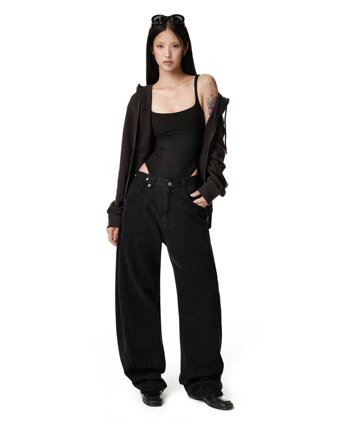 데케트 우먼(DECET WOMEN) Engineered Pants DCWPT033BLACKCT