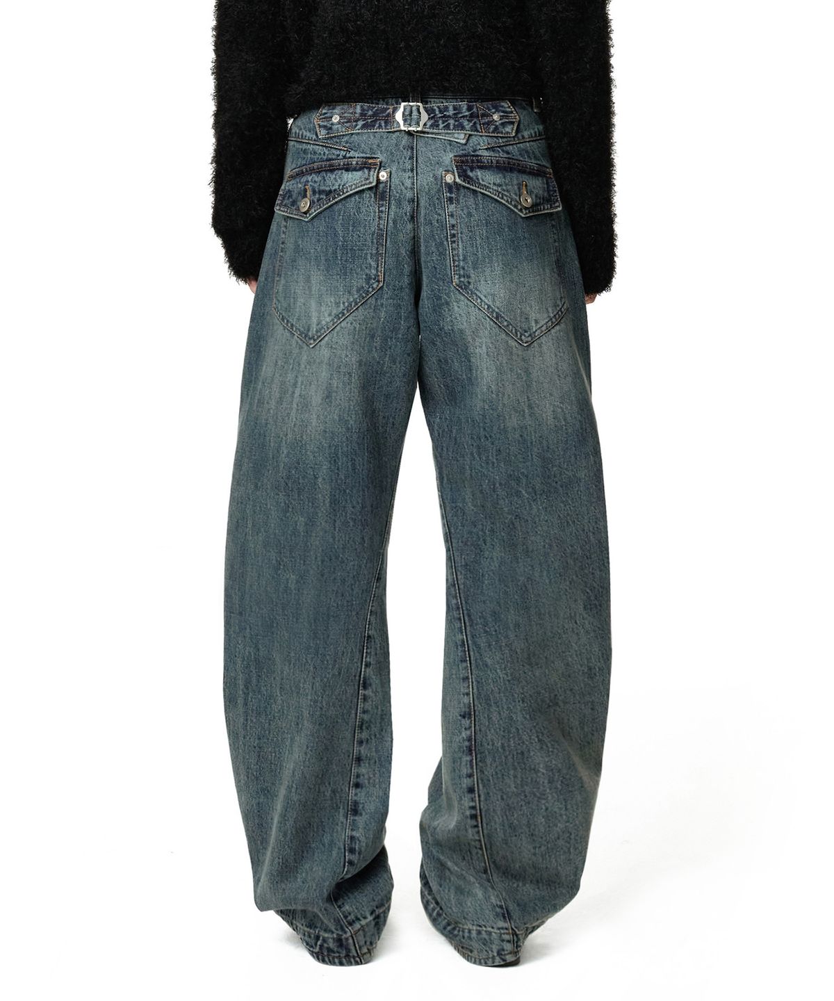 데케트 우먼(DECET WOMEN) Engineered Pants DCWPT033FADEBLUE