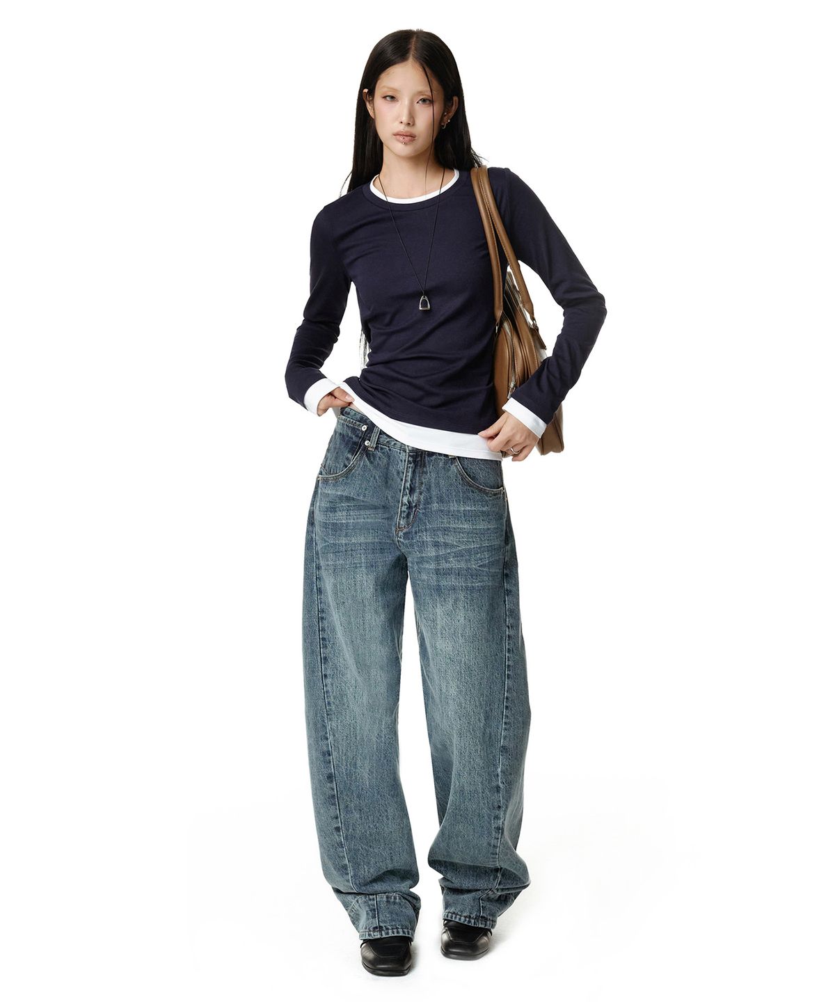 데케트 우먼(DECET WOMEN) Engineered Pants DCWPT033BLUE