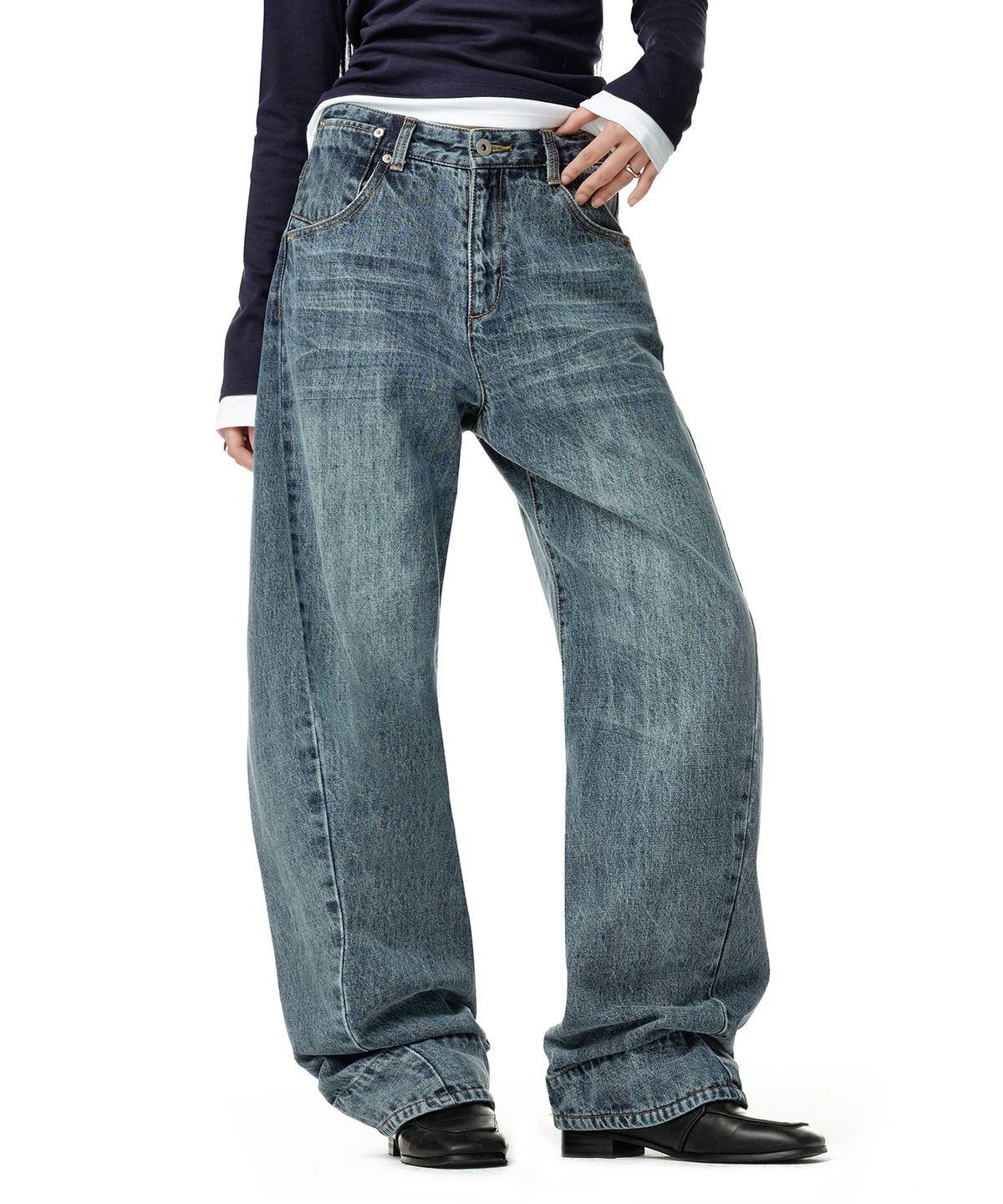 데케트 우먼(DECET WOMEN) Engineered Pants DCWPT033BLUE