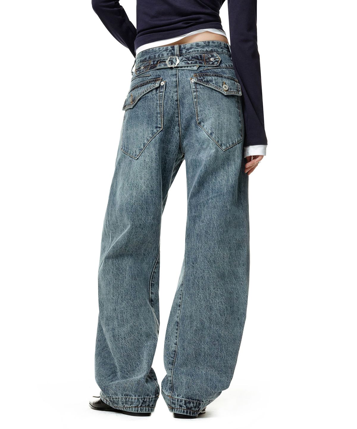 데케트 우먼(DECET WOMEN) Engineered Pants DCWPT033BLUE