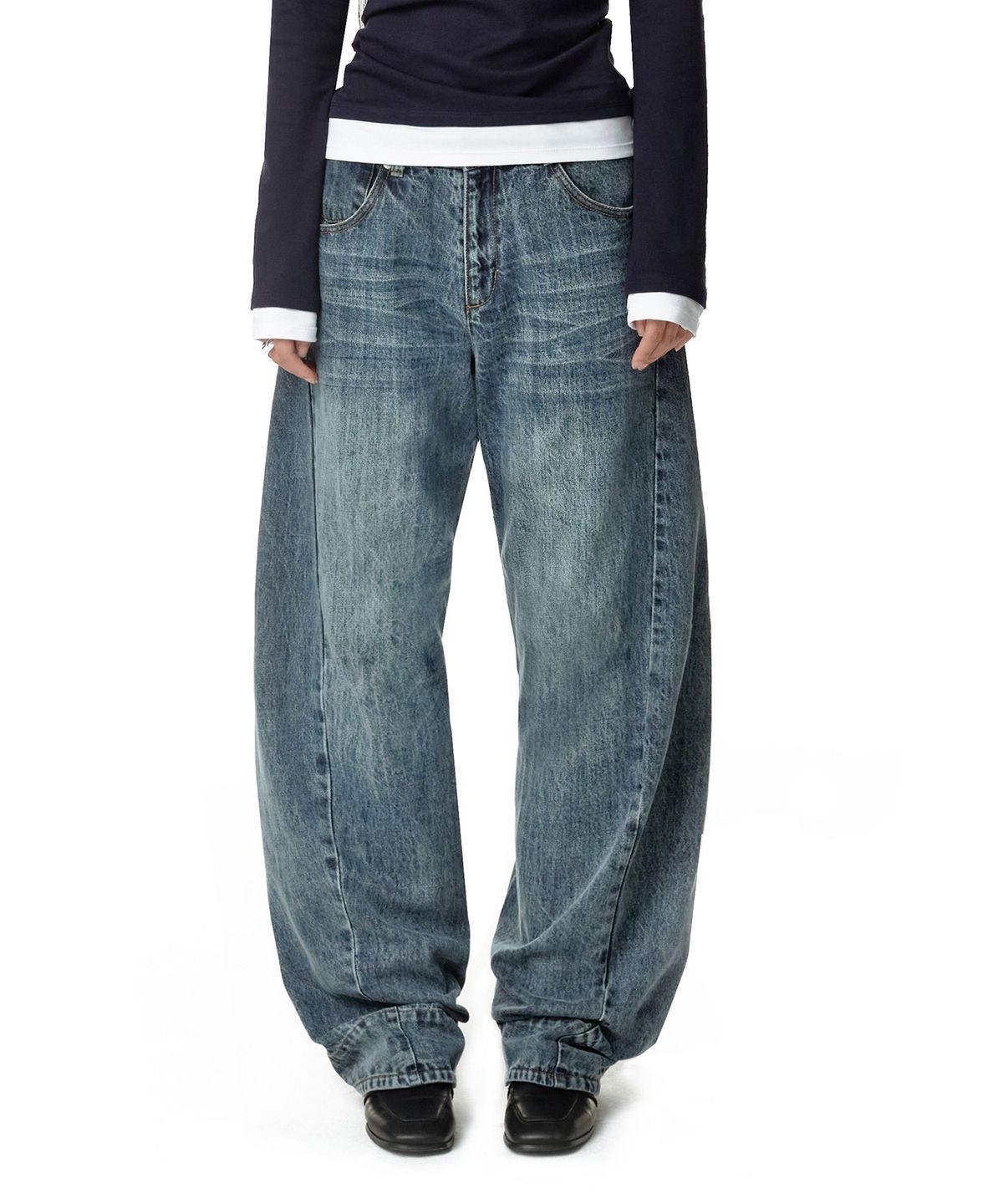 데케트 우먼(DECET WOMEN) Engineered Pants DCWPT033BLUE