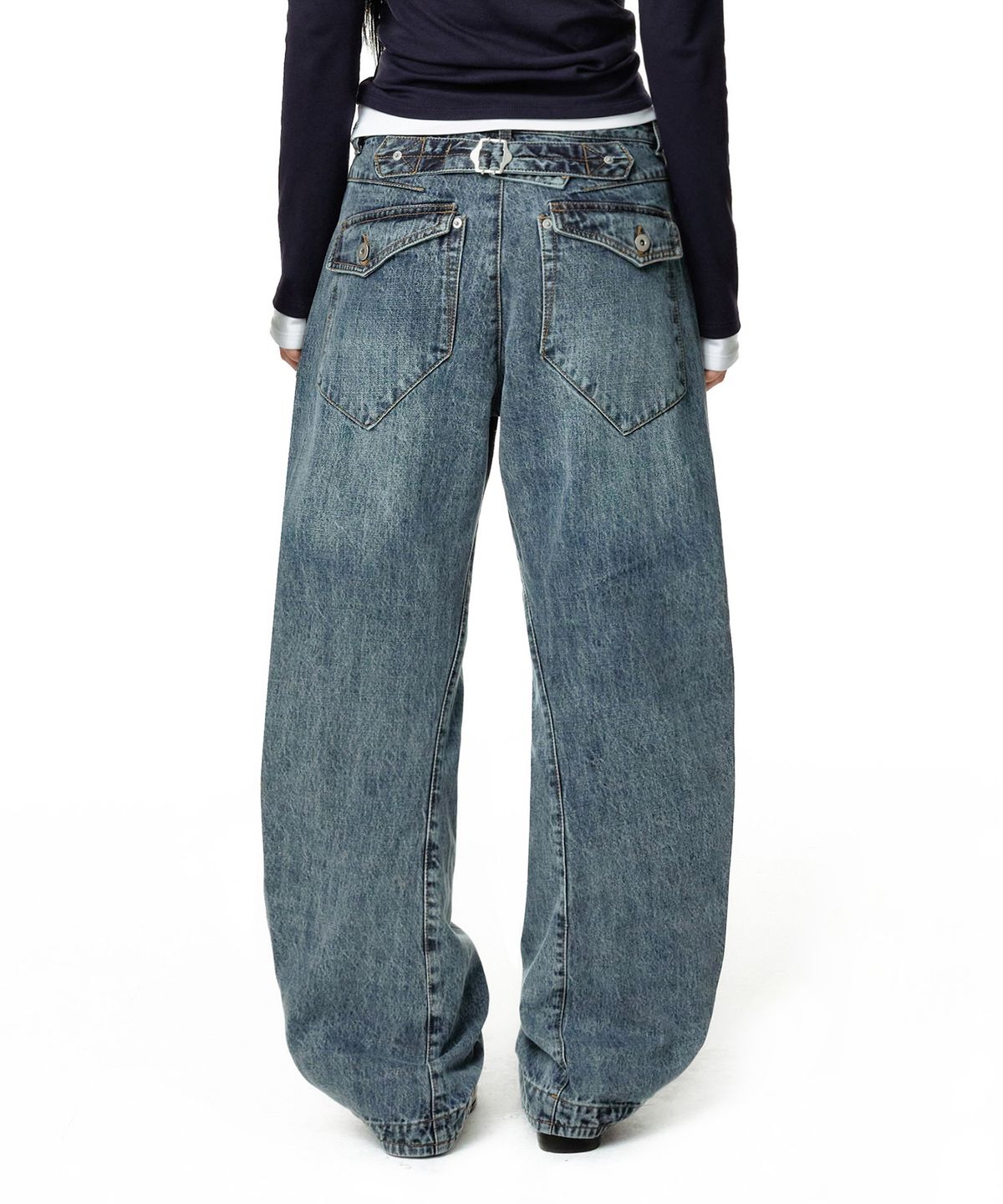 데케트 우먼(DECET WOMEN) Engineered Pants DCWPT033BLUE