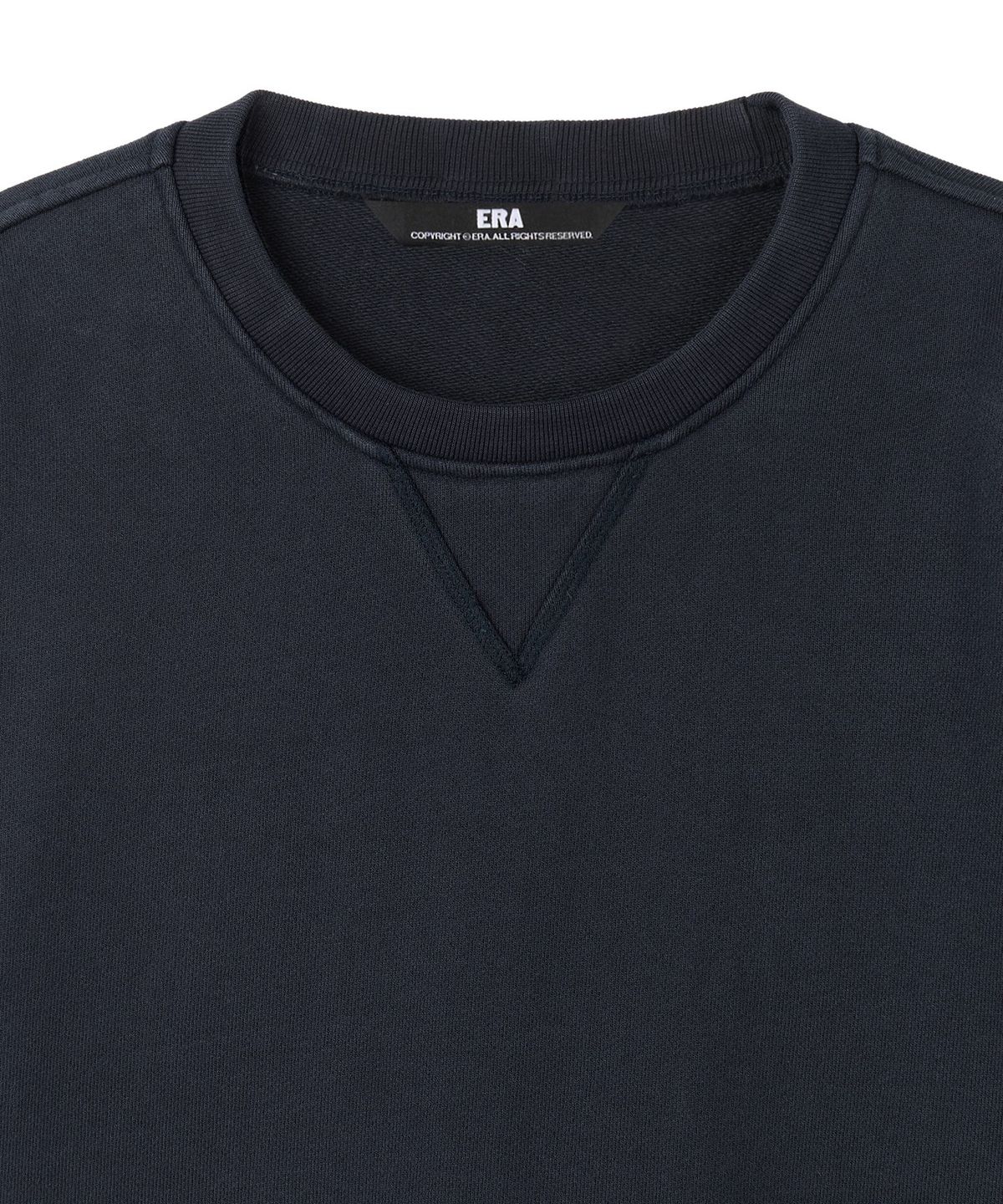 이알에이(ERA) UNISEX ERA RAW EDGE SWEATSHIRT - NAVY