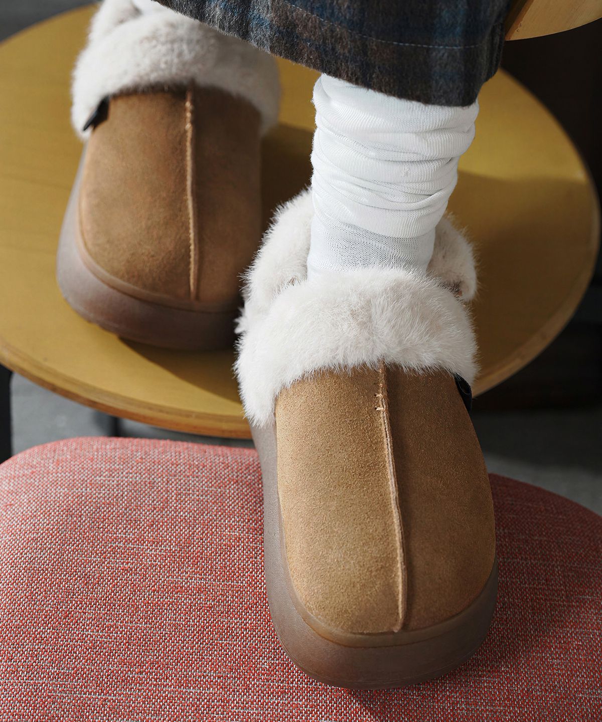 락피쉬웨더웨어(ROCKFISH WEATHERWEAR) CLOUDY FUR SLINGBACKS - 7 colors