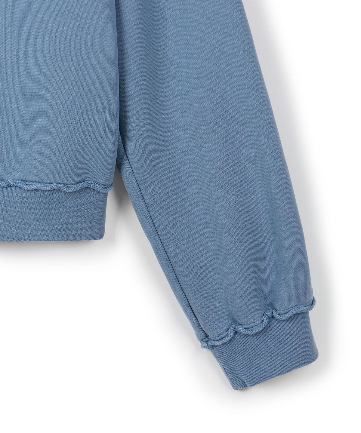 이알에이(ERA) UNISEX ERA RAW EDGE SWEATSHIRT - FADED BLUE