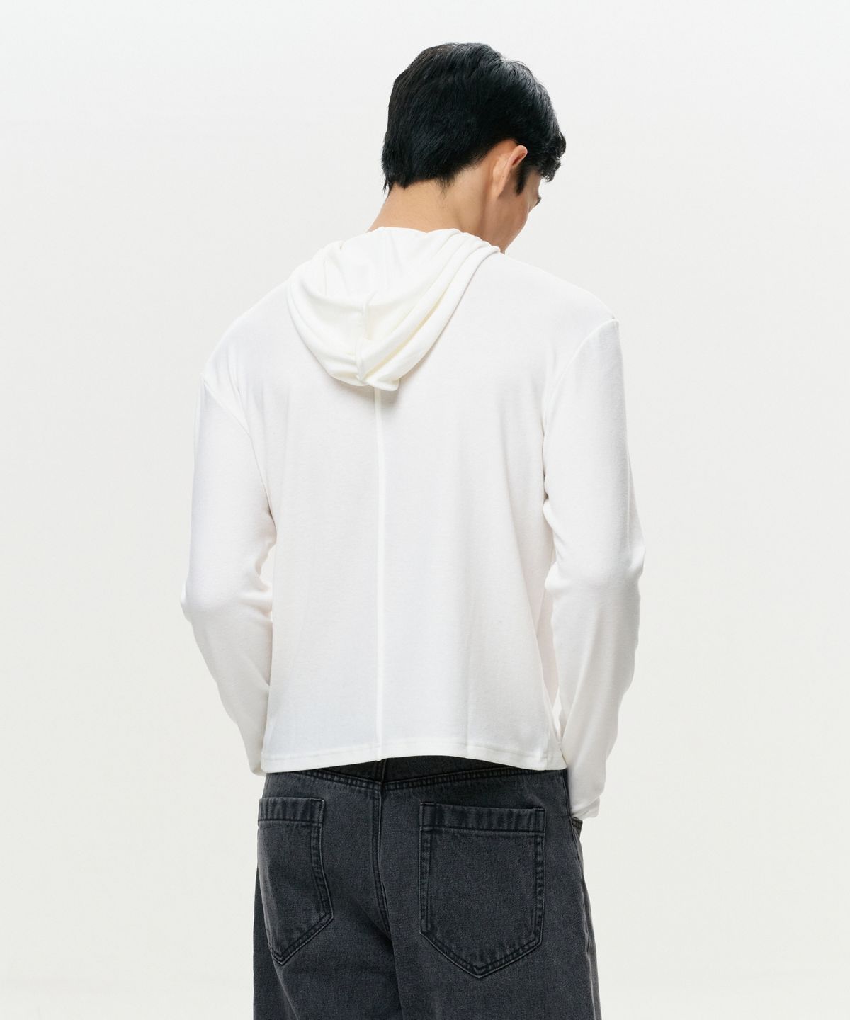 이알에이(ERA) MEN ERA JERSEY HOODED TOP - IVORY