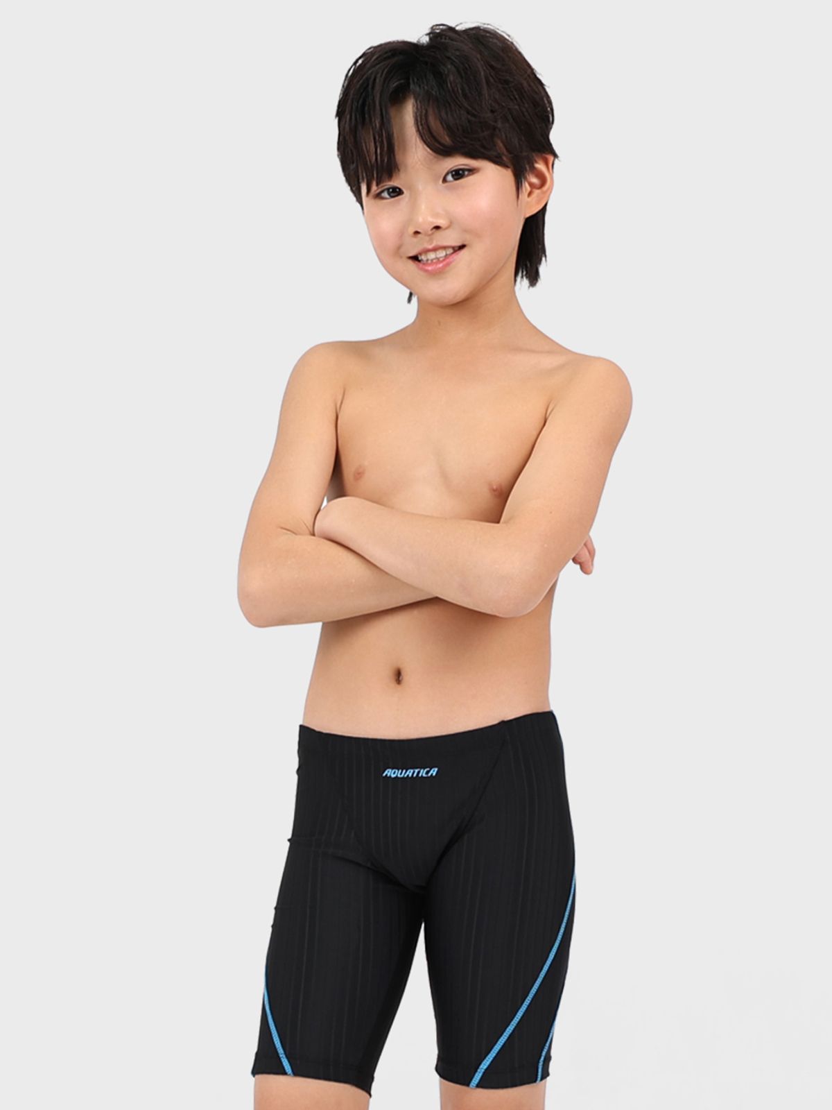 아쿠아티카(AQUATICA) 남아동 수영복 AQAJB494 선수용수경 6종세트