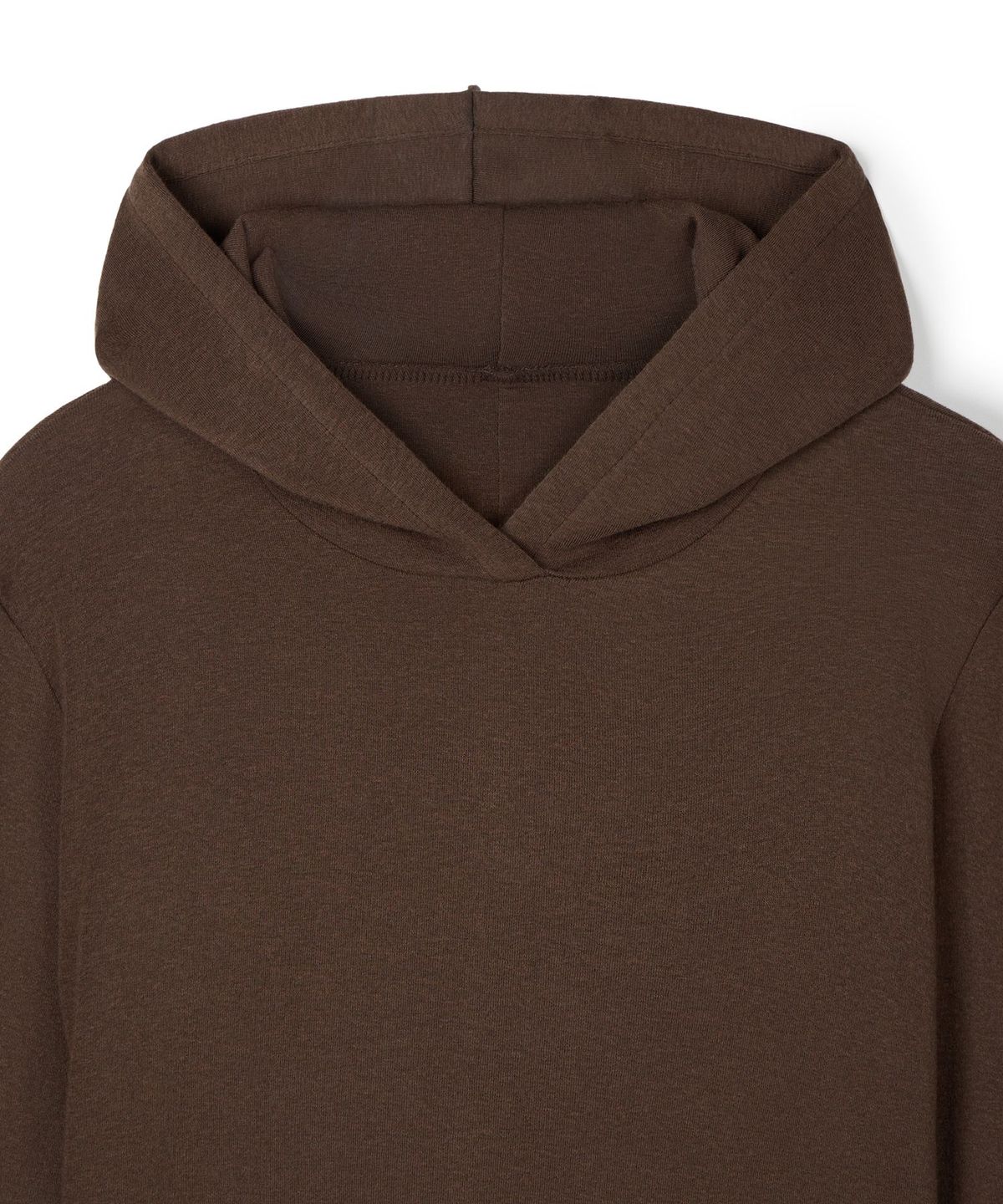 이알에이(ERA) WOMEN ERA JERSEY HOODED TOP - BROWN