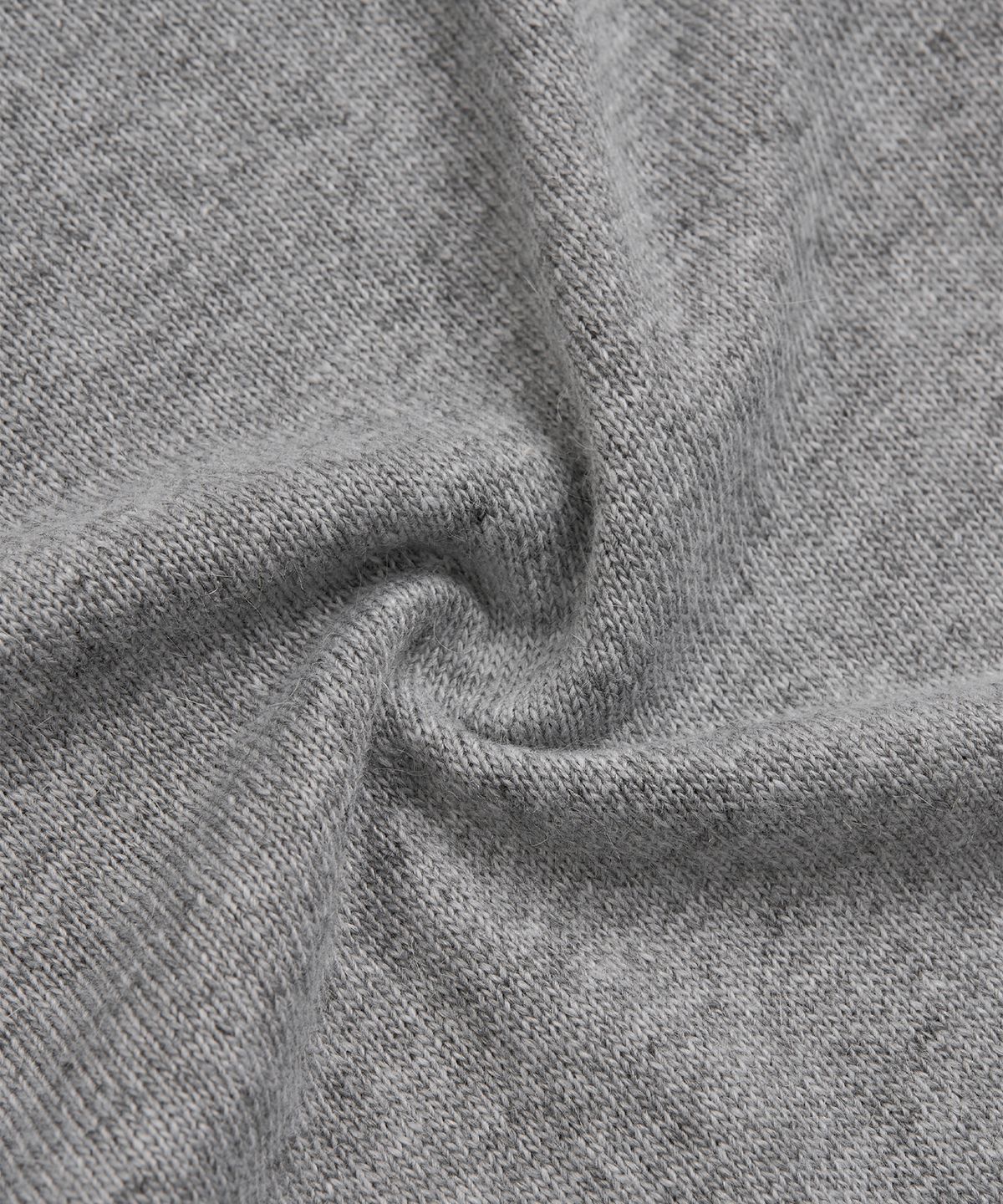 엑스컨테이너(EXCONTAINER) 롤링 크롭 니트 (GREY)