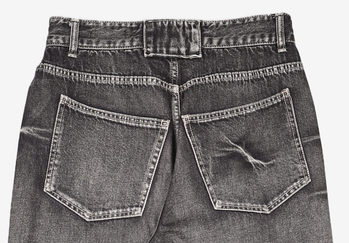 메종미네드(MAISON MINED) PINCH WIND DENIM PANTS BLACK 46