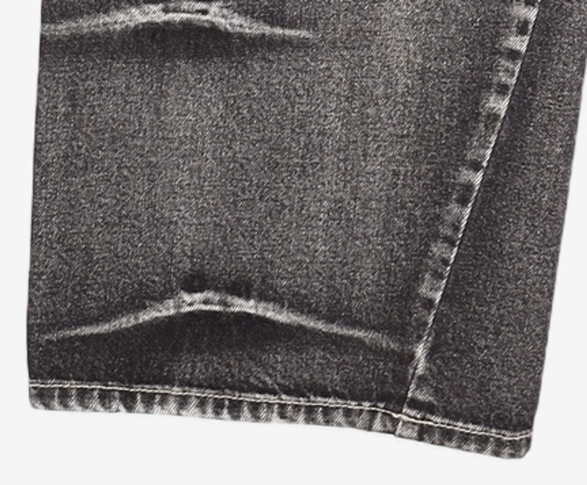 메종미네드(MAISON MINED) PINCH WIND DENIM PANTS BLACK 46