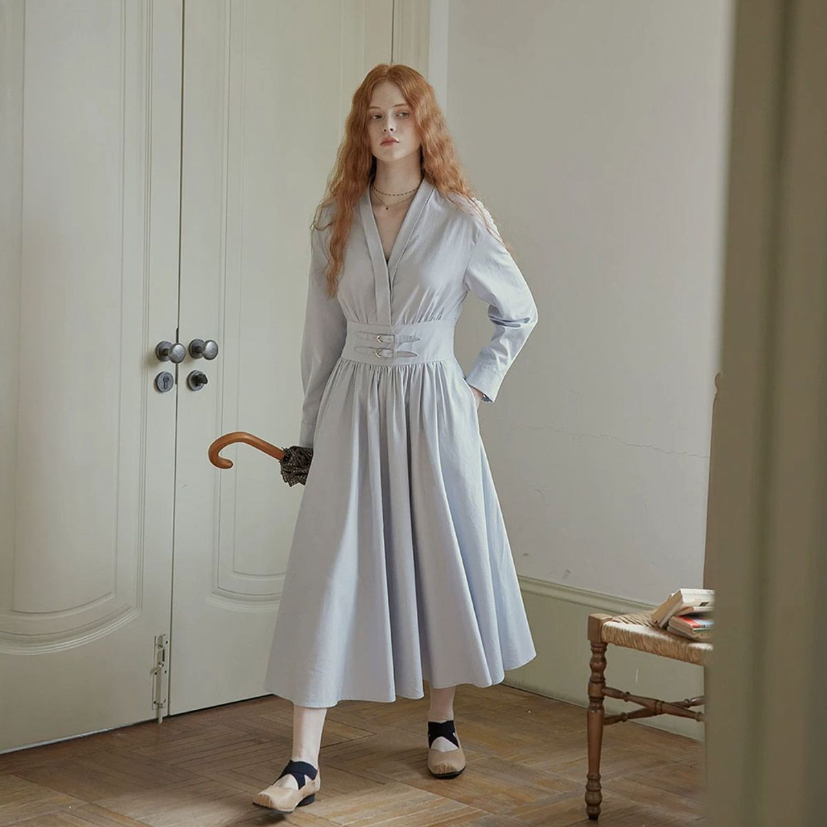 프라우드 마리(PROUD MARY) PM_Simple buckle banding dress