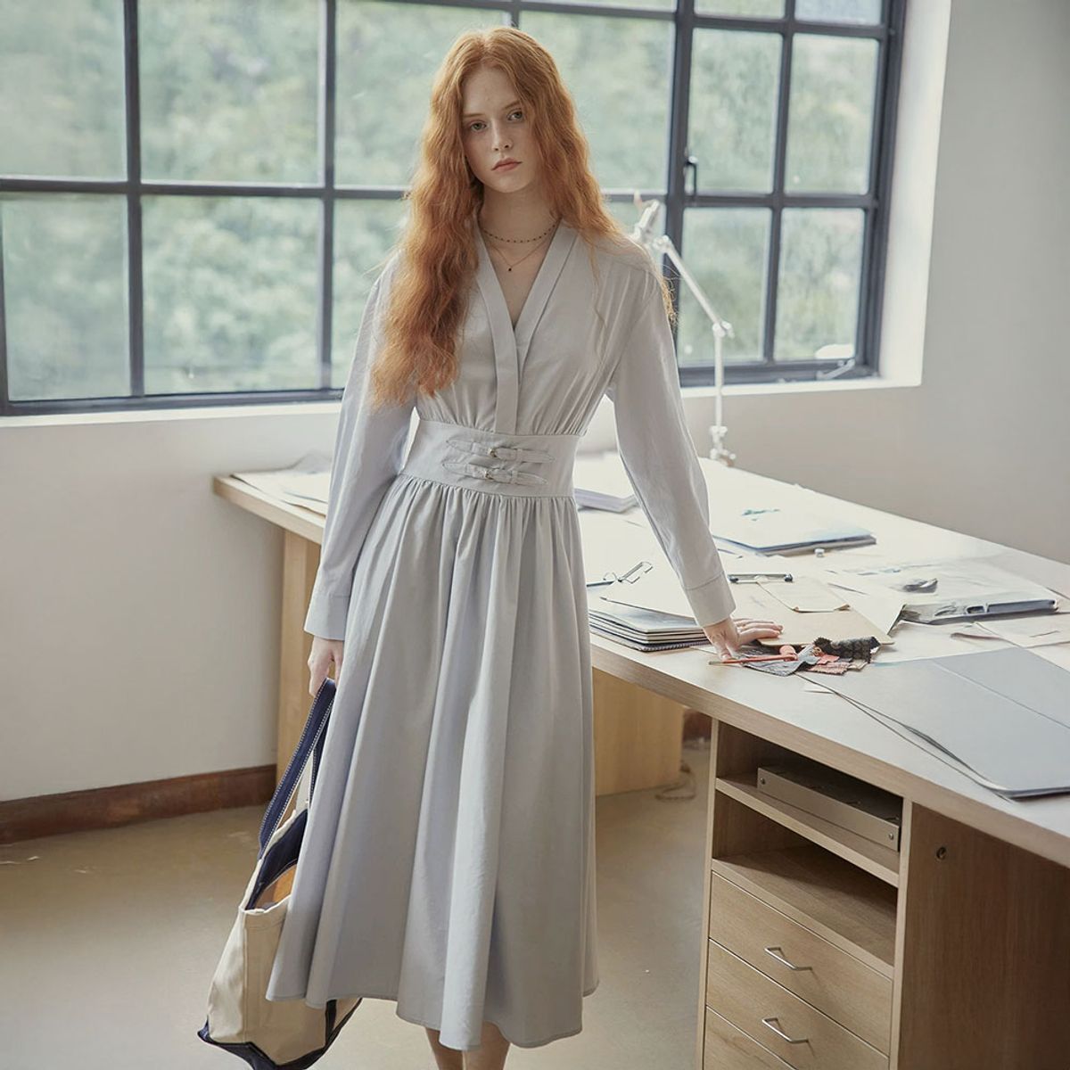 프라우드 마리(PROUD MARY) PM_Simple buckle banding dress