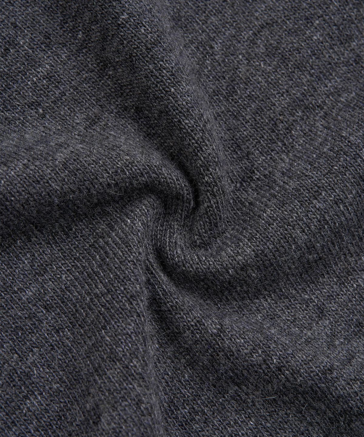 엑스컨테이너(EXCONTAINER) 롤링 크롭 니트 (CHARCOAL)