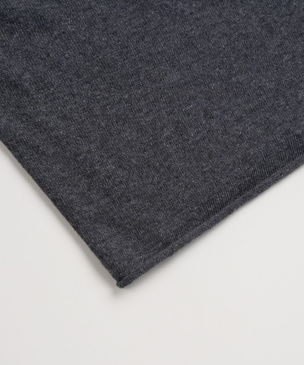 엑스컨테이너(EXCONTAINER) 롤링 크롭 니트 (CHARCOAL)