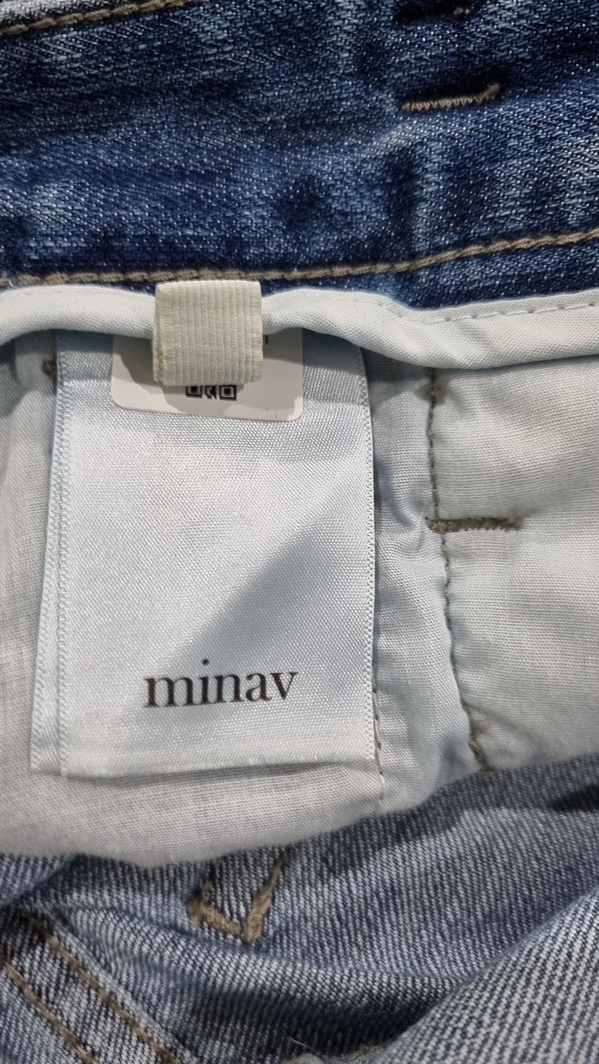 미나브(MINAV) 원턱 카운터 데님팬츠 [라이트블루] L